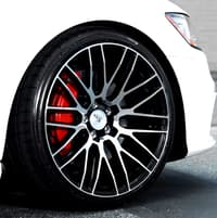 20x8.5 savini black di forza bm13 gloos black w/ machined face (custom)