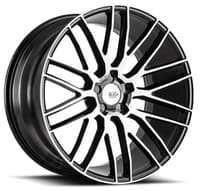 20x8.5 savini black di forza bm13 gloos black w/ machined face (custom)
