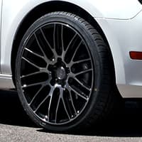 (huge savings) 20x10 savini black di forza bm13 gloss black w/ double dark tint face (concave) (custom)