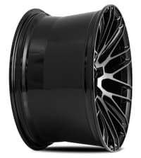 (huge savings) 20x10 savini black di forza bm13 gloss black w/ double dark tint face (concave) (custom)