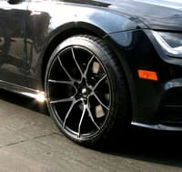 20x8.5 savini black di forza bm14 gloss black w/ double dark tint face (custom)
