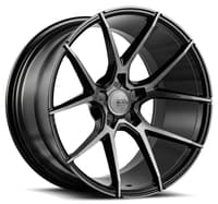 20x10 savini black di forza bm14 gloss black w/ double dark tint face (custom)