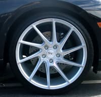 (huge savings) 19x9.5 savini black di forza bm15 brushed silver (custom)