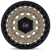 18x9 black rhino barrage desert sand on matte black 6x135 0mm