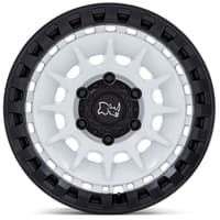 18x9 black rhino barrage gloss white on matte black 6x5.5/139.7 0mm