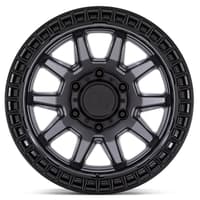 17x8.5 black rhino calico matte gunmetal w/ matte black lip 5x120 34mm