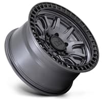 17x8.5 black rhino calico matte gunmetal w/ matte black lip 5x4.5/114.37 34mm