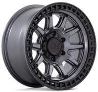 20x9 black rhino calico matte gunmetal w/ matte black lip 6x135 0mm