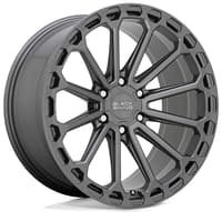 (clearance - no returns) 20x9.5 black rhino kaizen matte gunmetal (rotary forged) 6x5.5/139.7 -18mm