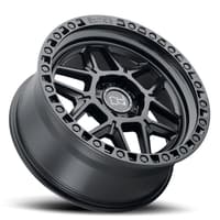 17x9 black rhino kelso matte black w/ black bolts 5x5/127 -18mm
