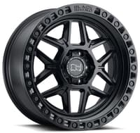 20x9 black rhino kelso matte black w/ black bolts 5x5/127 -18mm