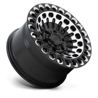 (clearance - no returns) 17x9.5 black rhino labyrinth gloss black w/ machined face & milled 6x5.5/139.7 12mm
