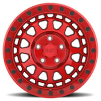 17x9 black rhino primm candy red w/ black bolts 5x5/127 0mm