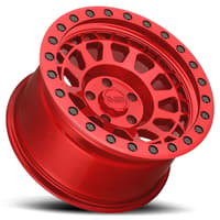 17x9 black rhino primm candy red w/ black bolts 5x4.5/114.3 -18mm