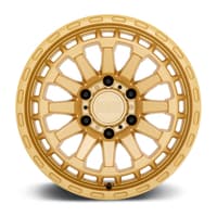 (clearance - no returns) 20x9.5 black rhino raid gold 5x5/127 -18mm