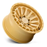 (clearance - no returns) 20x9.5 black rhino raid gold 5x5/127 -18mm