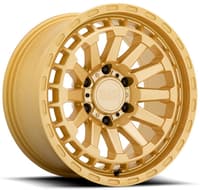 (clearance - no returns) 20x9.5 black rhino raid gold 5x5/127 -18mm