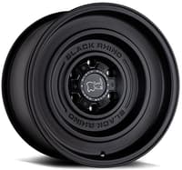 17x9.5 black rhino solid matte black 6x5.5/139.7 -12mm