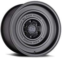 17x9.5 black rhino solid matte gun black 6x5.5/139.7 -12mm