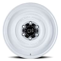 17x9.5 black rhino solid gloss white 6x5.5/139.7 -12mm