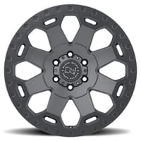 18x8 black rhino warlord matte gunmetal 6x5.5/139.7 35mm