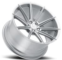 22x9 blaque diamond bd-11 gloss silver (custom)