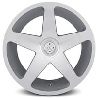 20x10 blaque diamond bd-15 silver w/ machined face (custom)