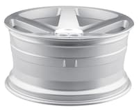 20x10 blaque diamond bd-15 silver w/ machined face (custom)