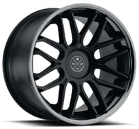 20x11 blaque diamond bd-27 satin black w/ black chrome stainless steel lip 5x120 25mm