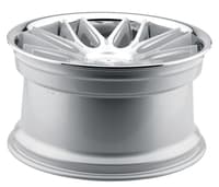 Blaque Diamond BD-27 Silver Machined Face w/ Chrome Stainless Steel Lip