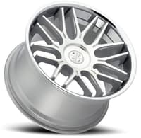 20x10 blaque diamond bd-27 silver machined face w/ chrome stainless steel lip 5x120 25mm