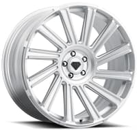 26x10 blaque diamond bd-40 silver w/ machined face 6x5.5/139.7 15mm