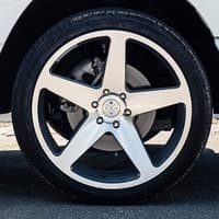 20x10 blaque diamond bd-15 silver w/ machined face (custom)
