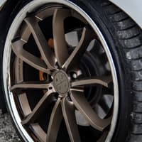 20x10 blaque diamond bd-23 bronze w/ chrome stainless steel lip (custom)