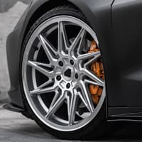 20x9 blaque diamond bd-f20 brushed silver (flow forged) (true directional) (left) (custom)