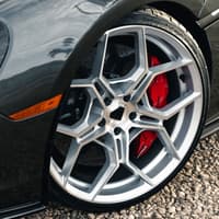 19x9.5 blaque diamond bd-f25 brushed silver (deep concave) (flow forged) (custom)