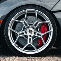 20x11 blaque diamond bd-f25 brushed silver (deep concave) (flow forged) (custom)