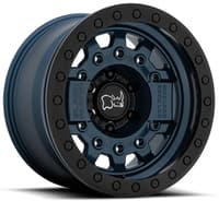 (clearance - no returns) 17x8.5 black rhino avenger beadlock navy blue w/ black hardware (true beadlock) 6x5.5/139.7 0mm