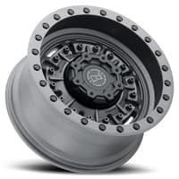 20x9.5 black rhino abrams gun black w/ machined dark tint lip 5x5/127 -18mm