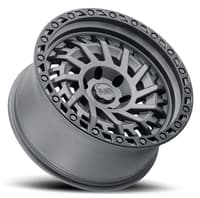 (clearance - no returns) 17x9 black rhino shredder matte gunmetal w/ black lip edge (rotary forged) 5x5/127 -18mm
