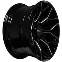 20x10 built off-road bto-4 gloss black milled 6x135 6x5.5/139.7 -19mm