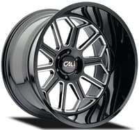 20x9 cali off-road auburn 9117 gloss black milled 6x5.5/139.7 -12mm