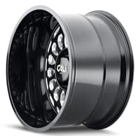 (clearance - no returns) 20x10 cali off-road paradox 9113bm gloss black w/ milled spokes 6x135 -25mm