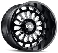 24x14 cali off-road paradox 9113bm gloss black w/ milled spokes (* may require trimming) 8x6.5/165 -76mm