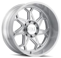(clearance - no returns) 20x9 cali off-road sevenfold 9111bgc brushed & clear coated 8x6.5/165 0mm
