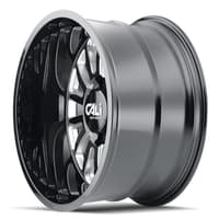 24x14 cali off-road summit 9110 gloss black w/ milled spokes (* may require trimming) 8x170 -76mm