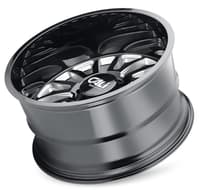 22x10 cali off-road summit 9110 gloss black w/ milled spokes 8x180 0mm