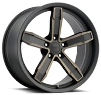 20x11 camaro iroc-z replica wheel satin black machined face w/ bronze clear coat z10 5x120 43mm