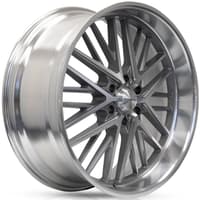 24x10 corsart kingpin 6 r507 gloss brushed diamond cut lip 6x5.5/139.7 25mm