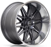 20x8.5 corsart alcatraz r508 matte gunmetal milled diamond cut lip 5x5/127 6mm